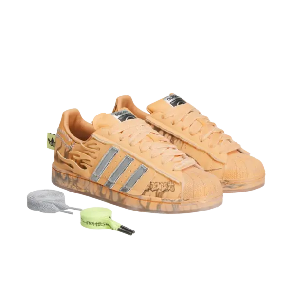 Hellstar x Adidas Superstars ll ‘Hazy Orange’ - Back