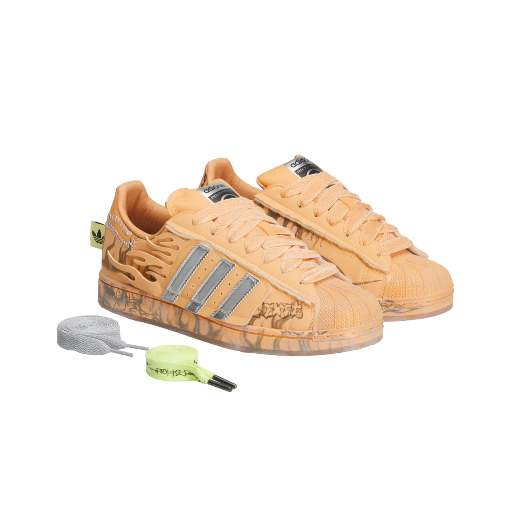 Hellstar x Adidas Superstars ll ‘Hazy Orange’