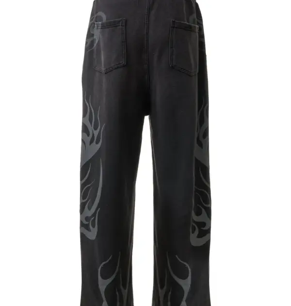 Tribal Flame Sweatpants - Back