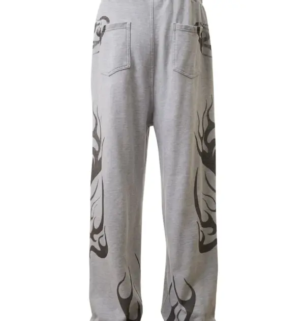 Tribal Flame Sweatpants - Back