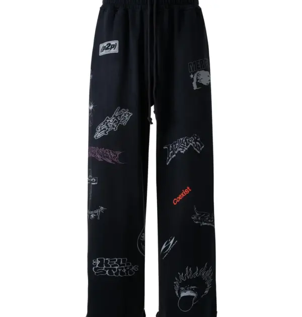 Graffiti Hidden Pocket Sweatpants