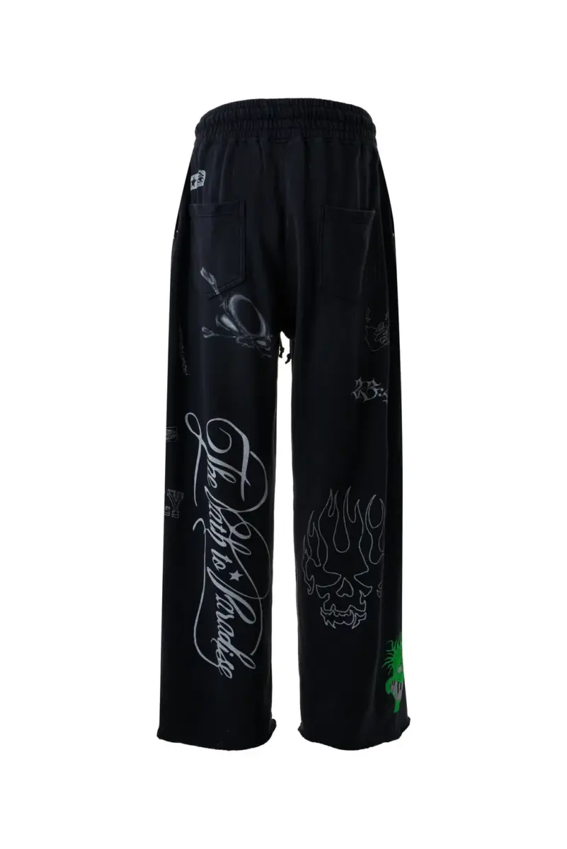 Graffiti Hidden Pocket Sweatpants