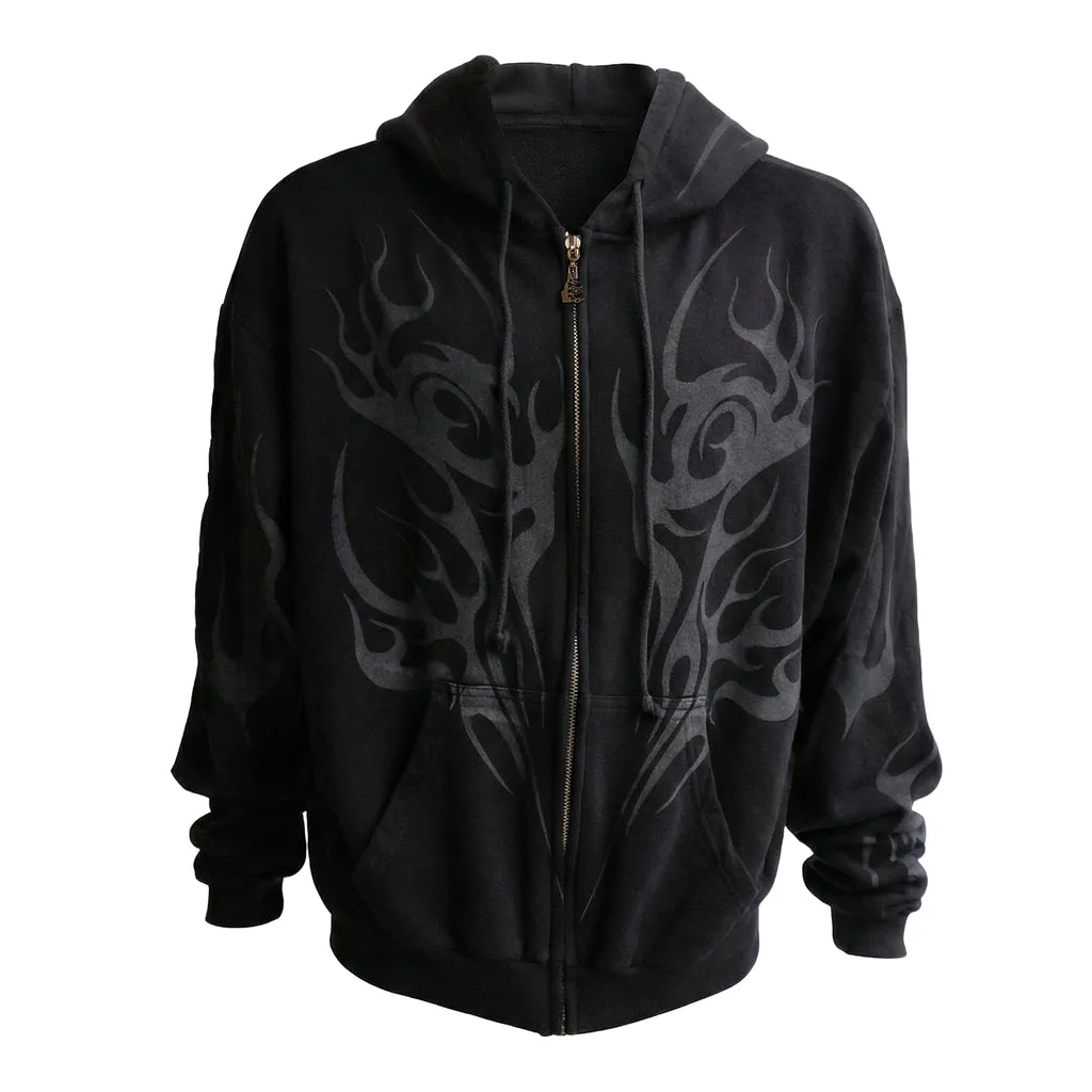 Tribal Flame Zip-Up