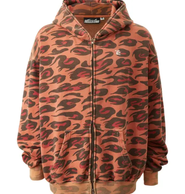 Sunfaded Cheetah Zip-Up
