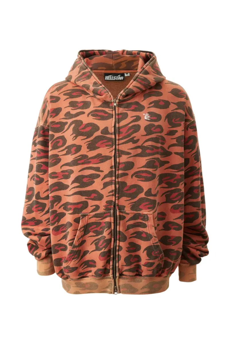 Sunfaded Cheetah Zip-Up