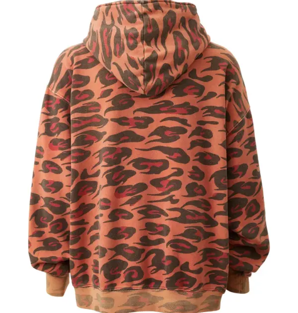Sunfaded Cheetah Zip-Up - Back