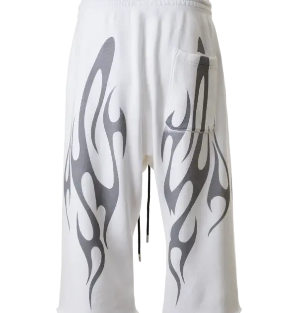 Tribal Flame 3/4 Shorts - Back