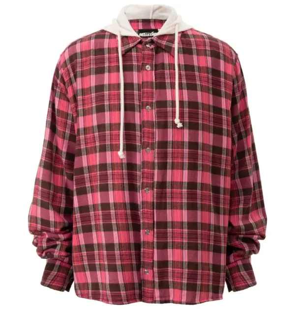 Plaid Button-up w/ Hood