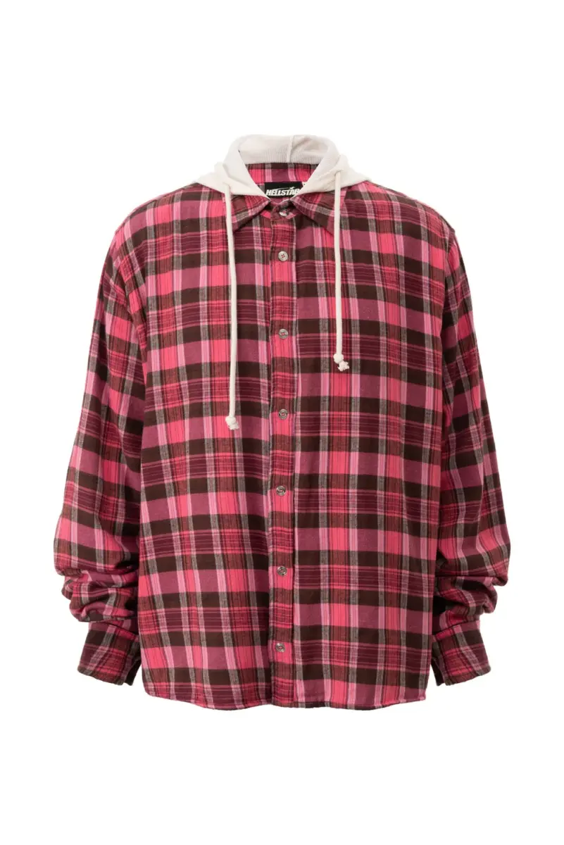 Plaid Button-up w/ Hood