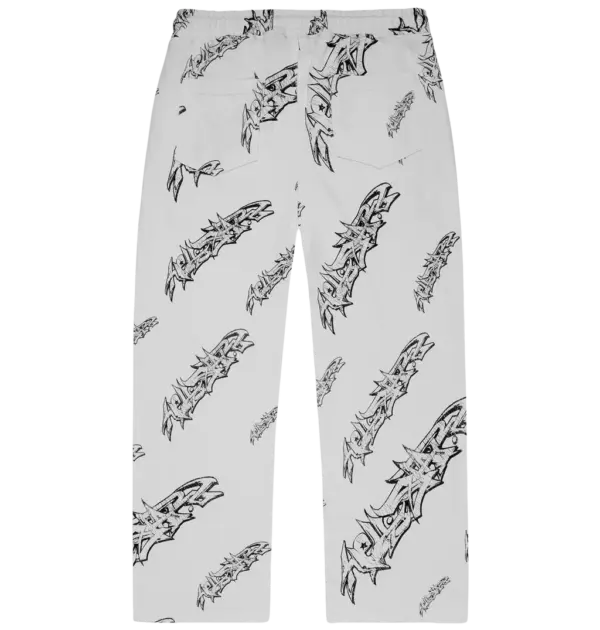 Graffiti Sweats (White) - Back