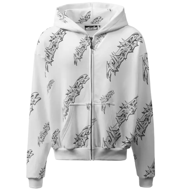 Graffiti Zip-Up (White)