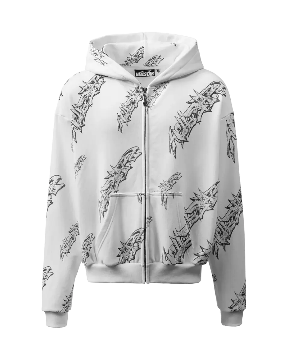 Graffiti Zip-Up (White)