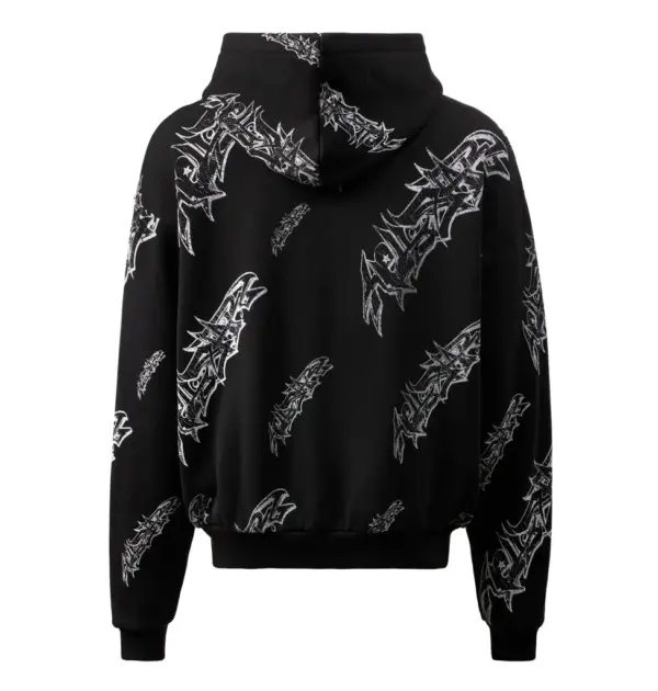 Graffiti Zip-Up (Black) - Back